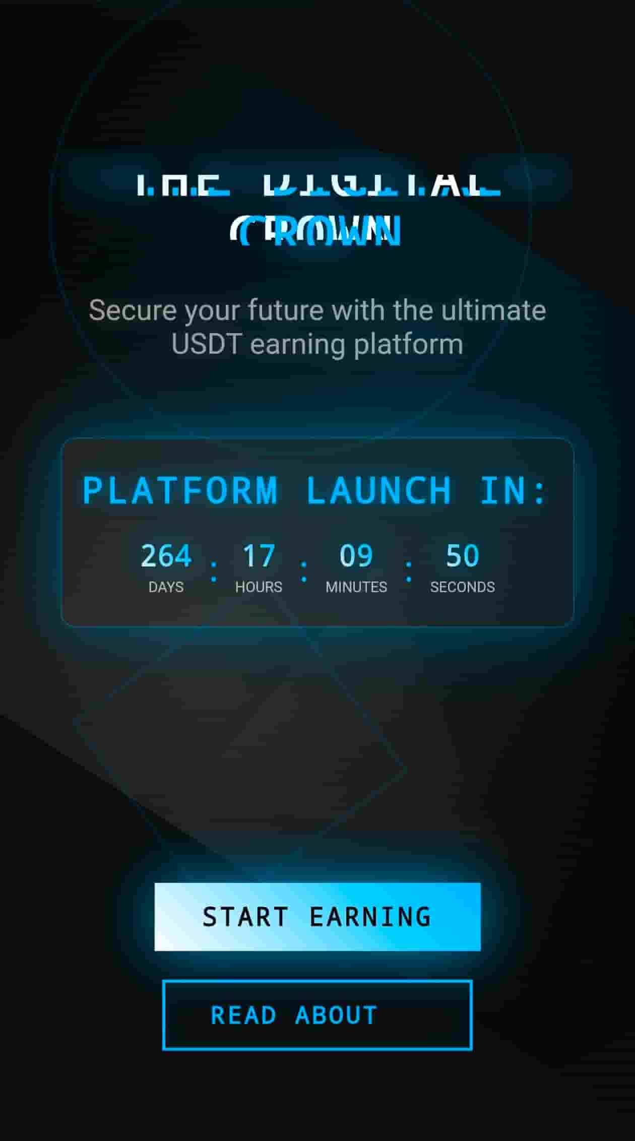 Digital Asset Platform Launch Page